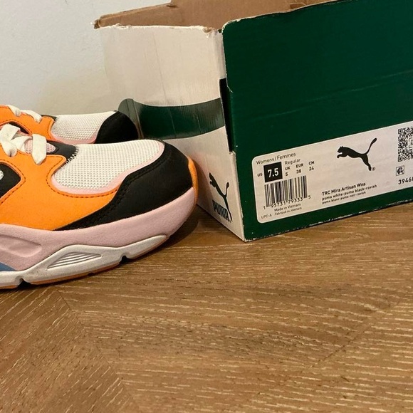 PUMA Womens TRC Mira Artisan Lace Up Sneakers Shoes Casual - Picture 4 of 4